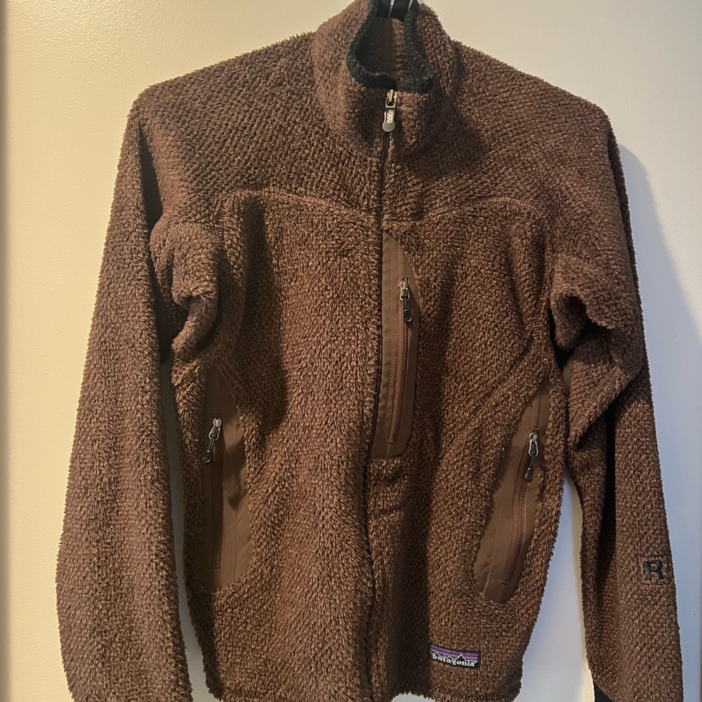 Patagonia Brown and Black Fleece Jacket